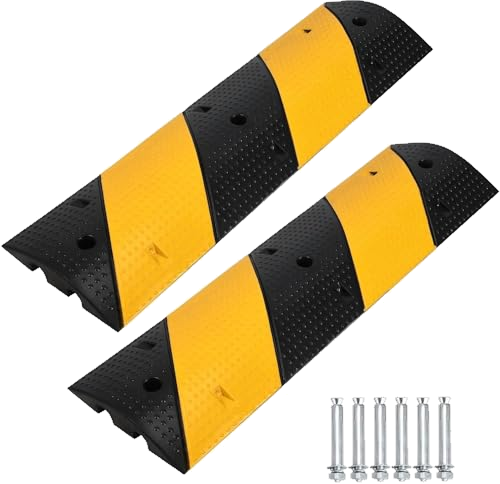 3.3Ft Recycled Rubber Speed Bump for Driveway